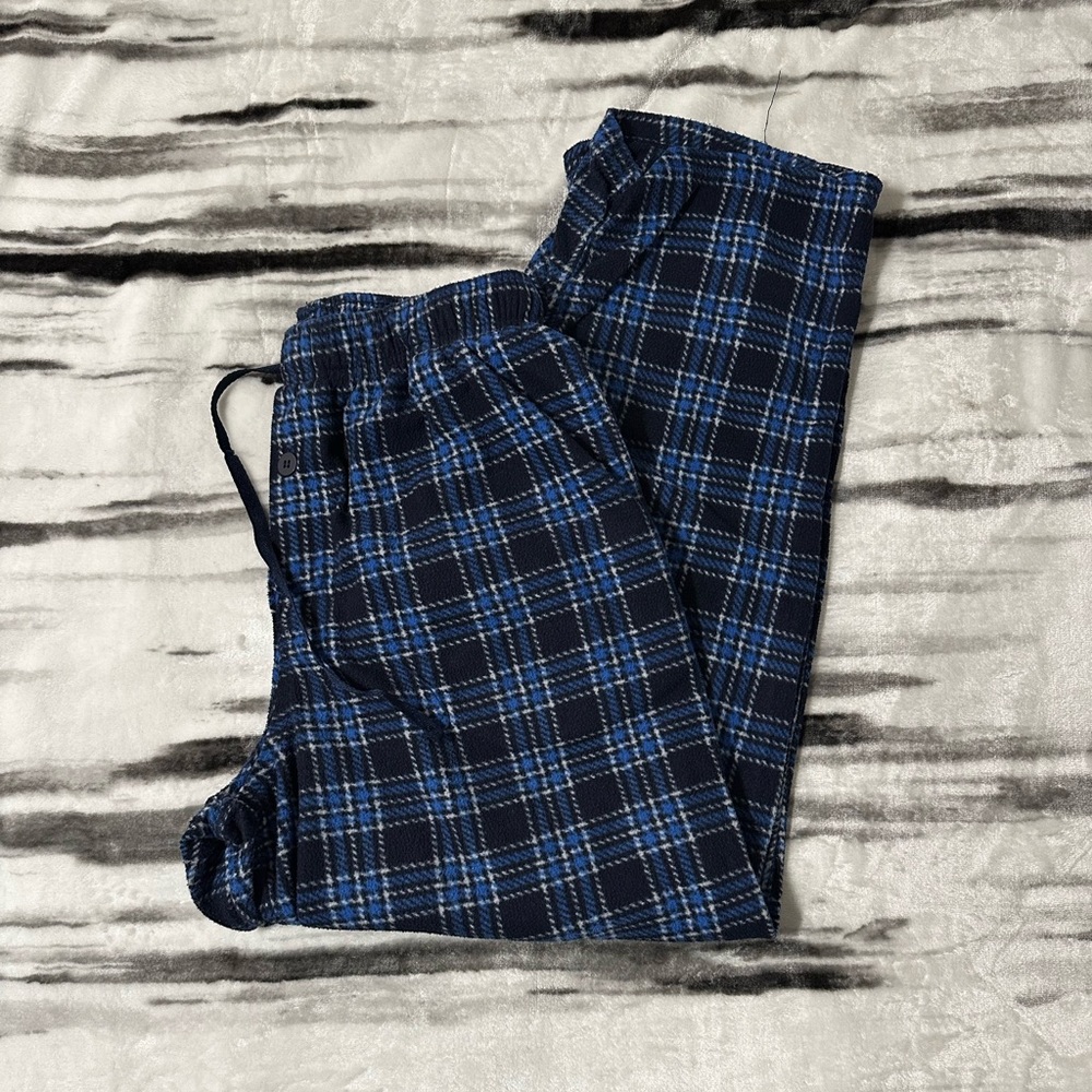 Blue Plaid Pajama Pants